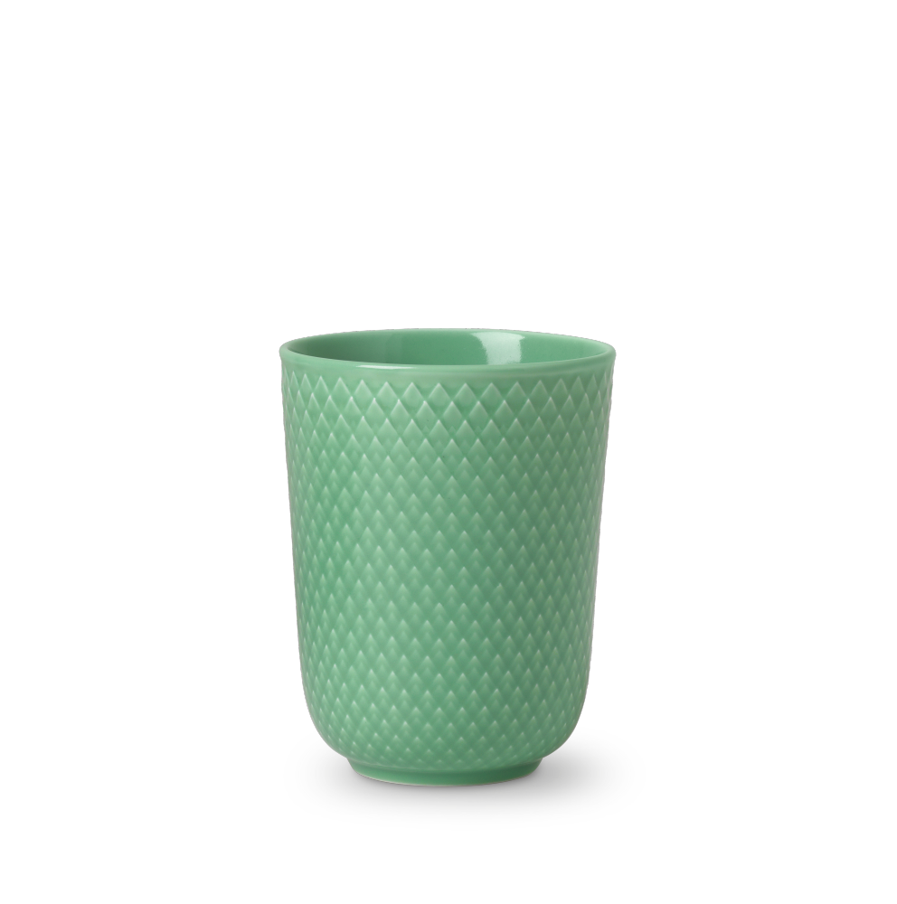 Lyngby Porcelæn Rhombe krus, grøn - 33 cl. - Bahne